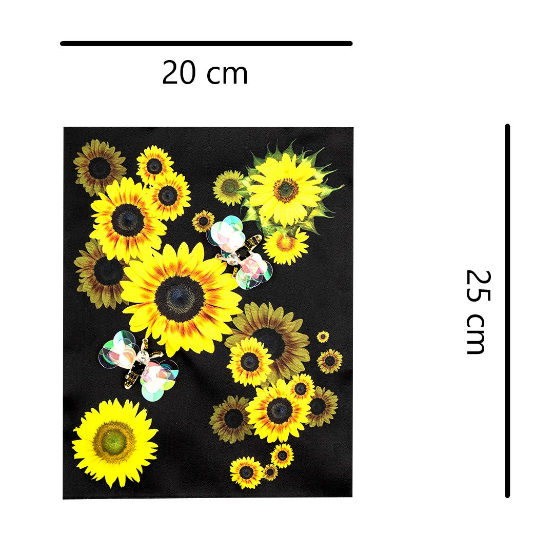 Aplique Girasoles Abejas BY DELUXE Chile