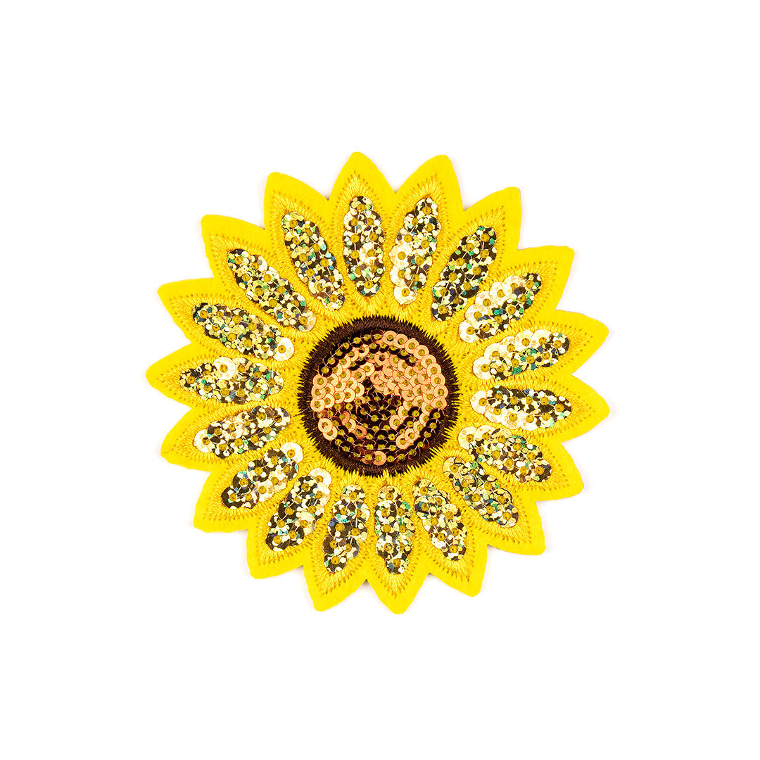 5 Unidades Parche Girasol Lentejuelas BY DELUXE Chile