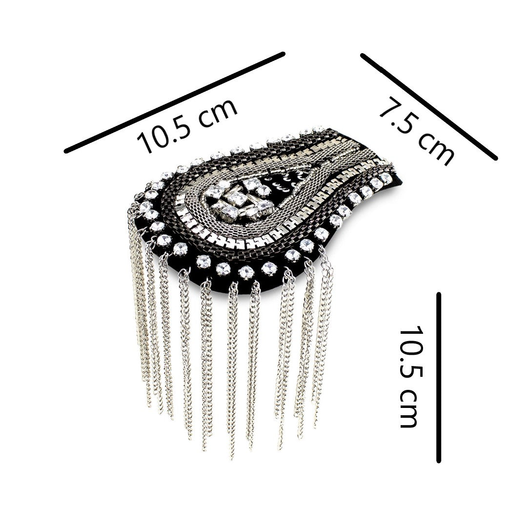 Charretera Brillantes Cadenas Plateada BY DELUXE Chile