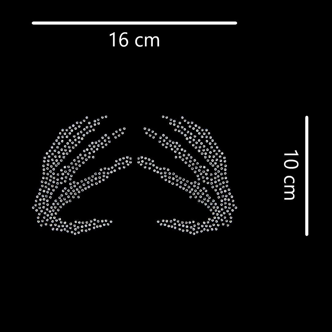 Aplique Manos Esqueleto Strass BY DELUXE Chile