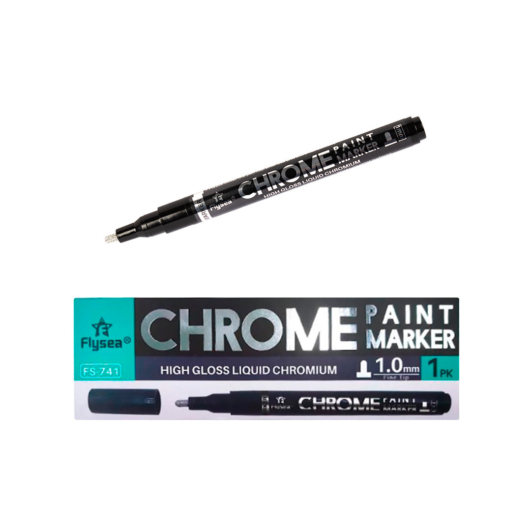 Marcador Reflectivo Permanente de Cromo Líquido BY DELUXE Chile