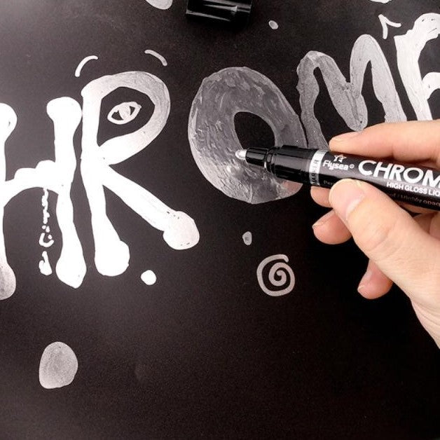 Marcador Reflectivo Permanente de Cromo Líquido BY DELUXE Chile