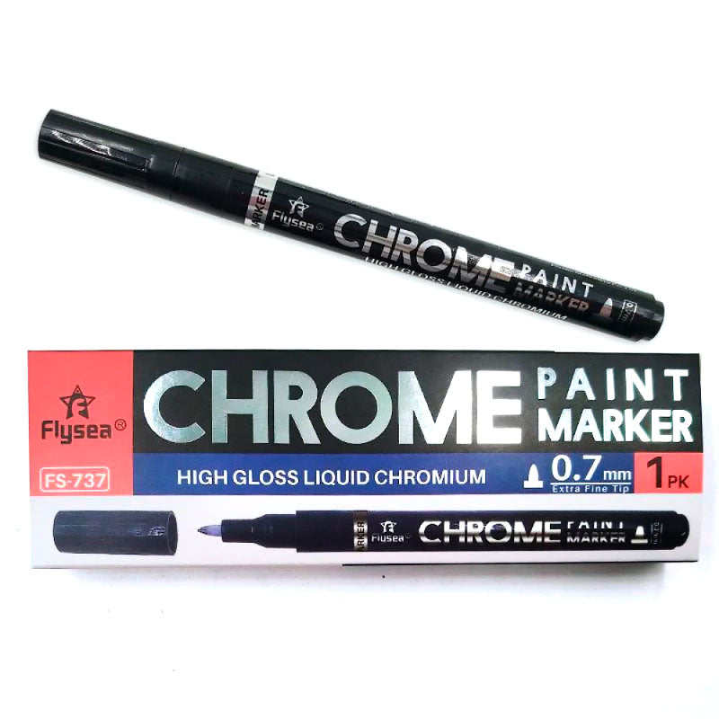 Marcador Reflectivo Permanente de Cromo Líquido BY DELUXE Chile