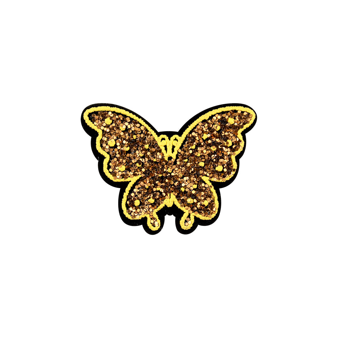 5 Unidades Parche Mariposa Dorada Brillante BY DELUXE Chile