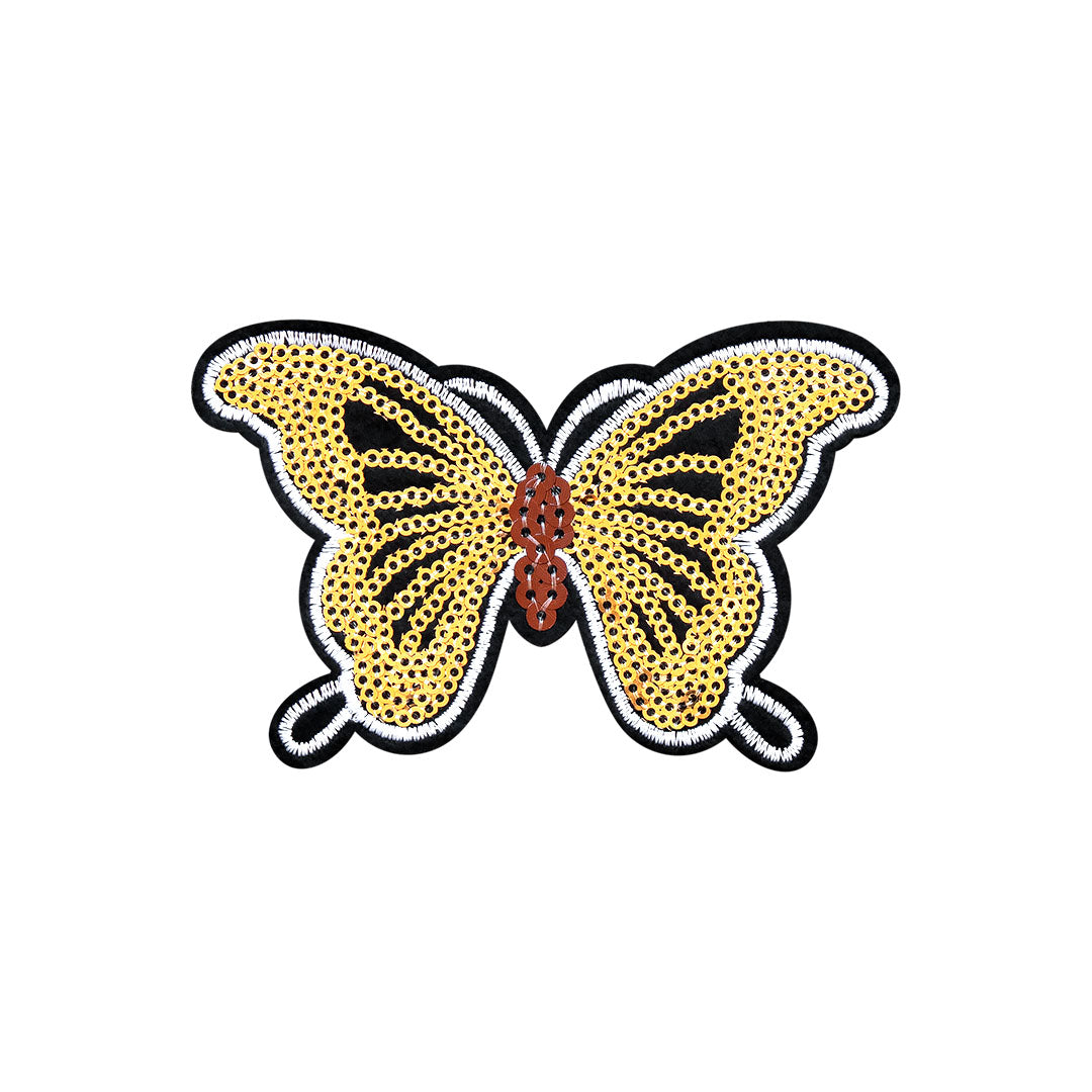 5 Unidades Parche Mariposa Dorada Lentejuelas BY DELUXE Chile