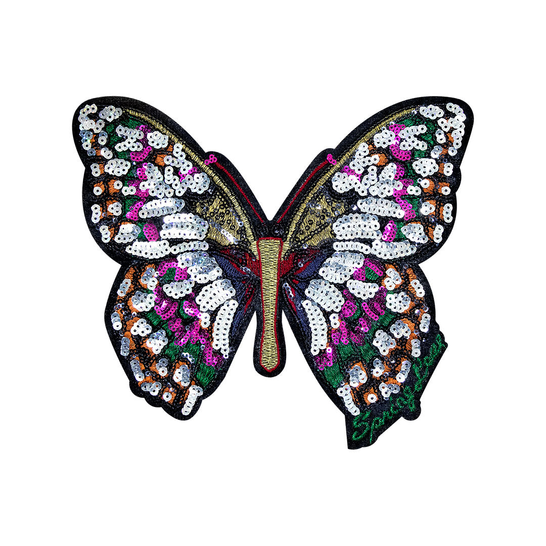 Parche Mariposa Multicolor Lentejuelas BY DELUXE Chile
