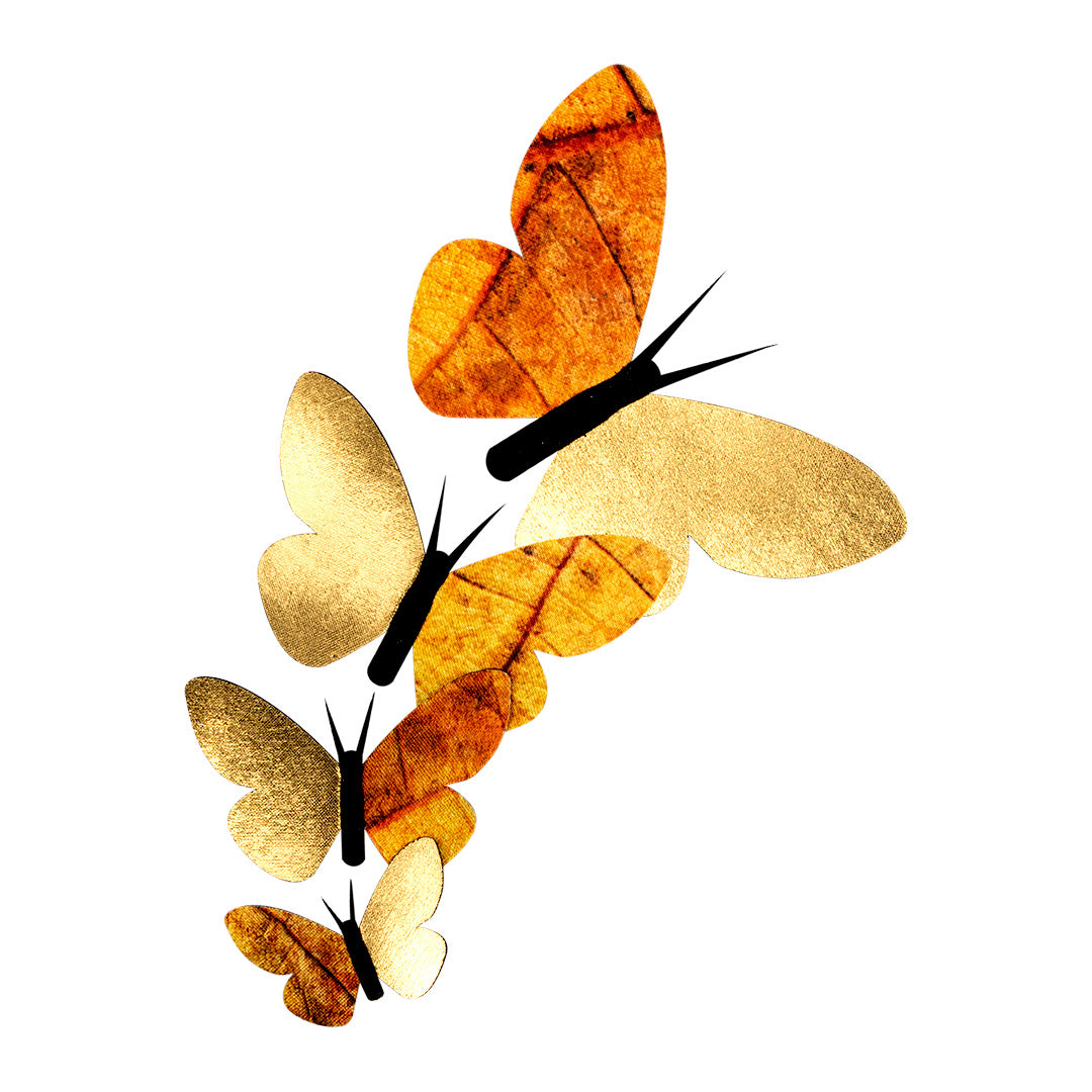 20 Unidades Parche Mariposas Doradas BY DELUXE Chile