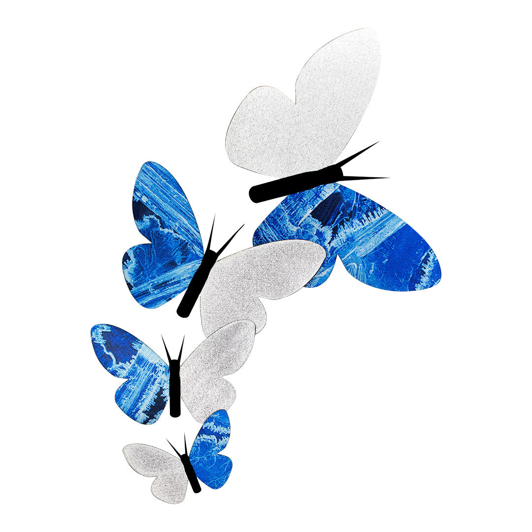 20 Unidades Parche Mariposas Plateadas BY DELUXE Chile