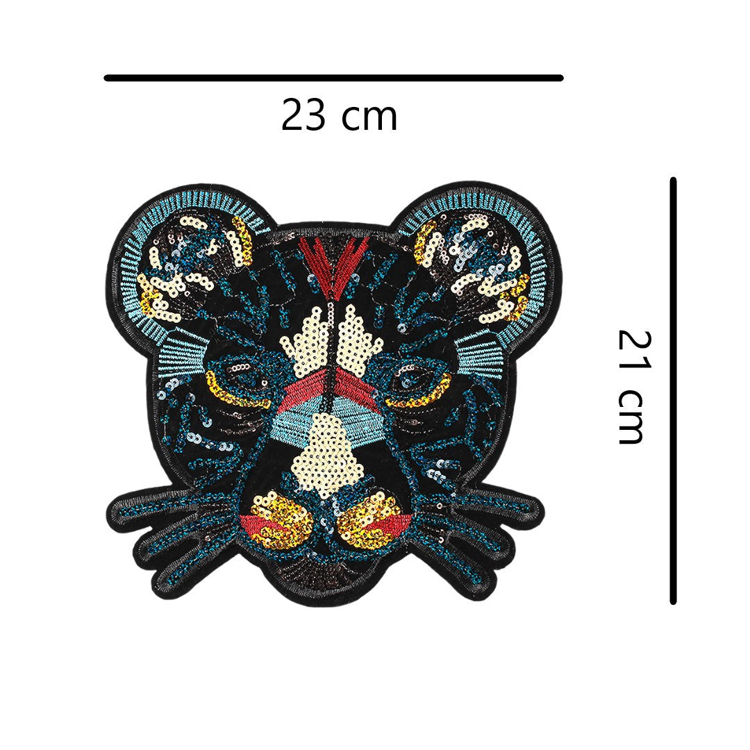 Parche Pantera Negra Lentejuelas BY DELUXE Chile