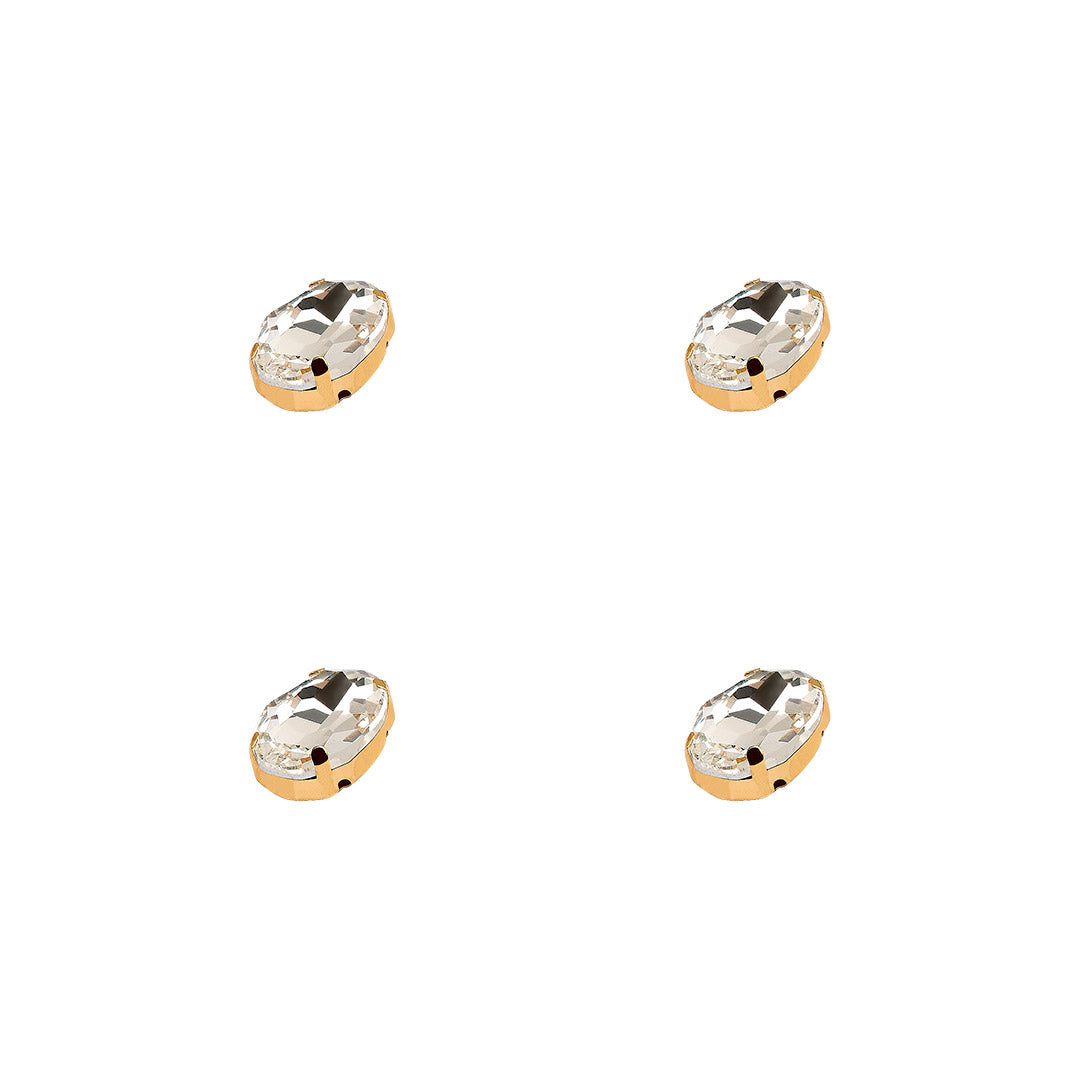 10 Unidades Piedra Brillante de Cristal BY DELUXE Chile