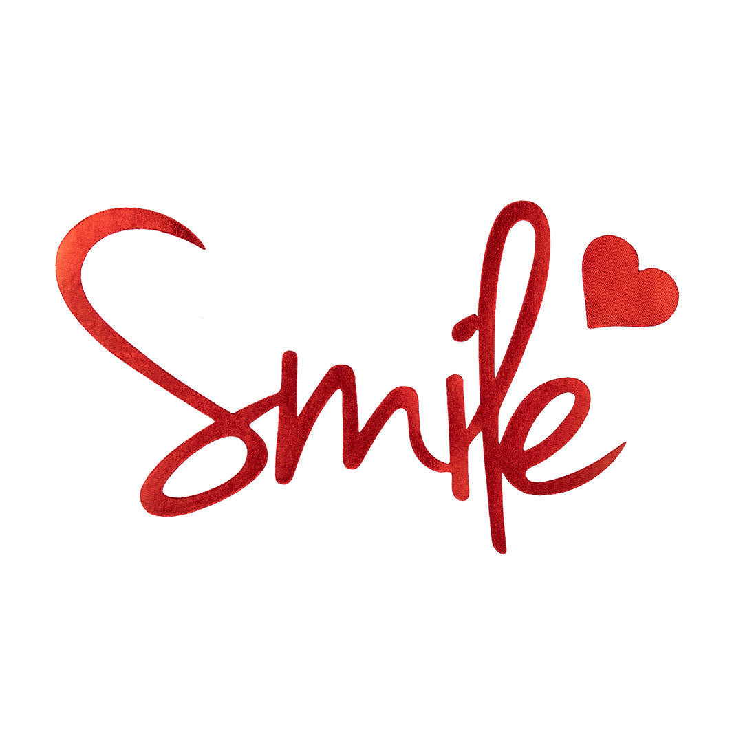 Parche Smile Rojo Brillante BY DELUXE Chile