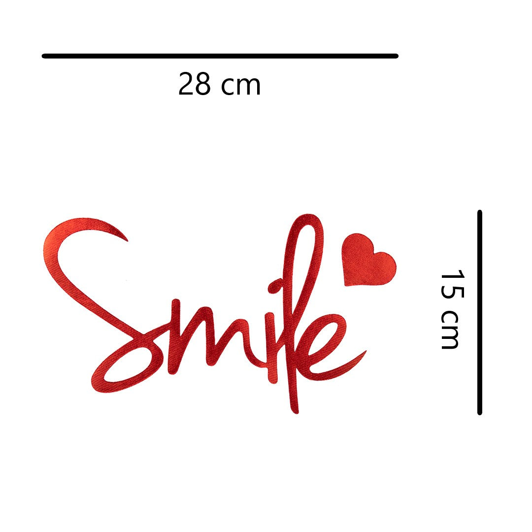 Parche Smile Rojo Brillante BY DELUXE Chile