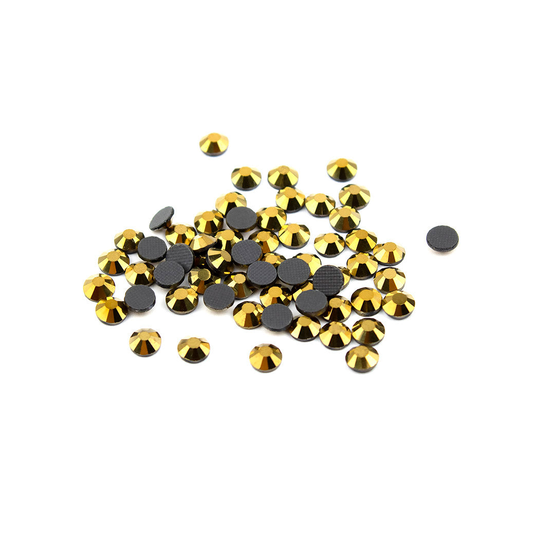 500 Unidades Cristal Strass Hotfix Dorado BY DELUXE Chile