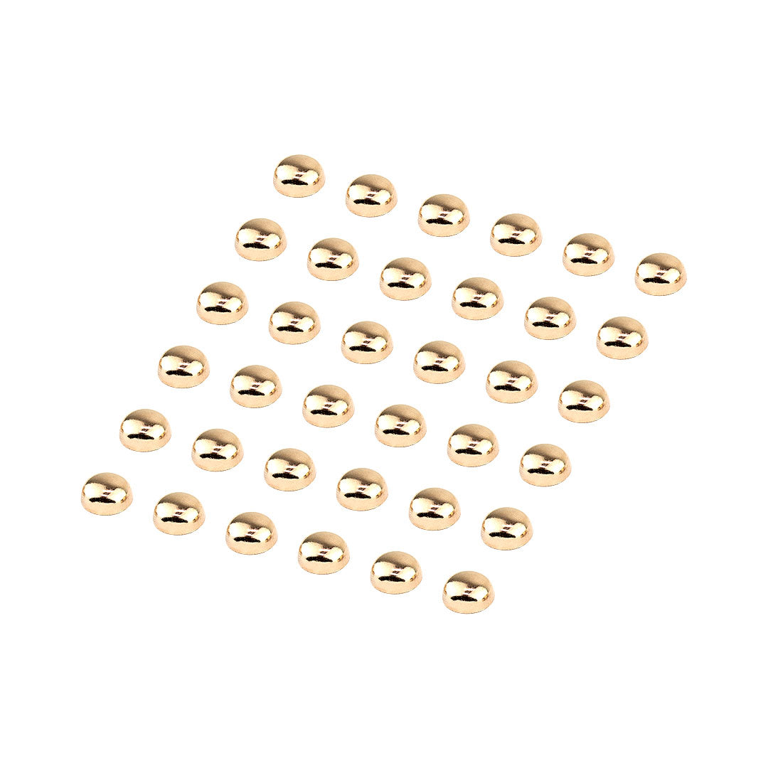 100 Unidades Tacha Dorada Redonda Hotfix BY DELUXE Chile