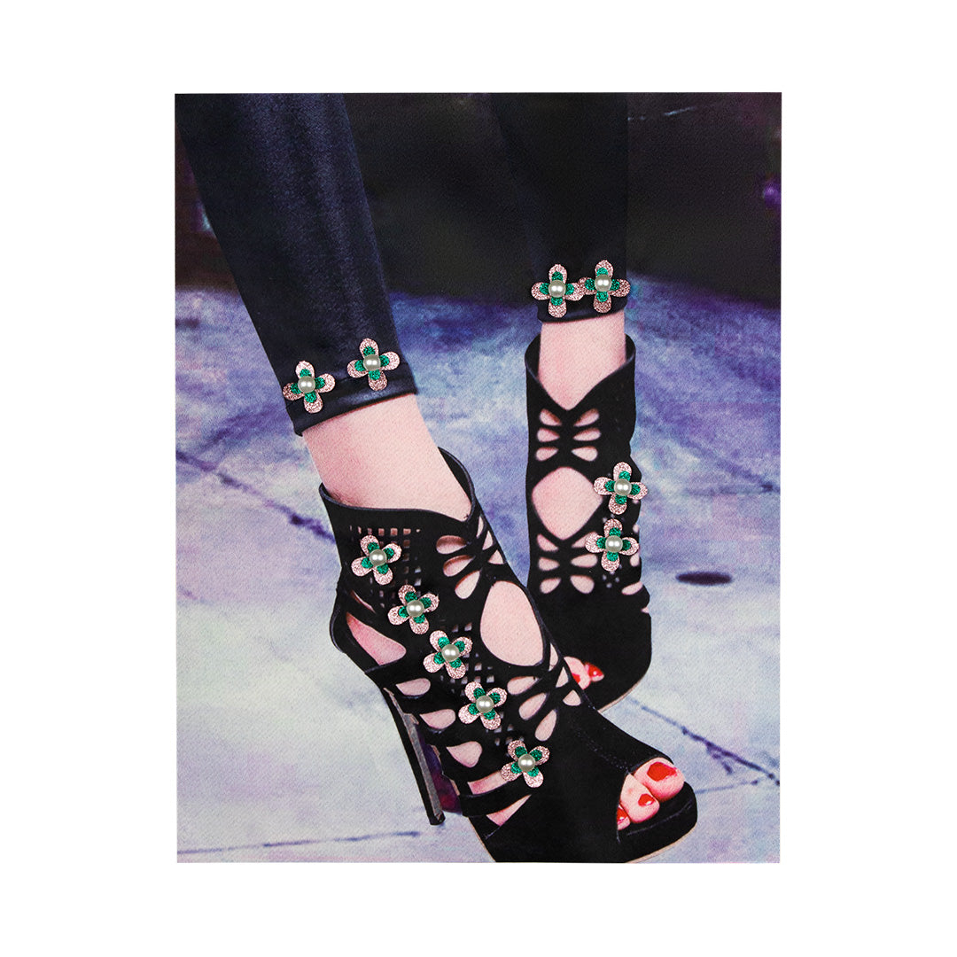 Aplique Tacones Negros Perlas BY DELUXE Chile