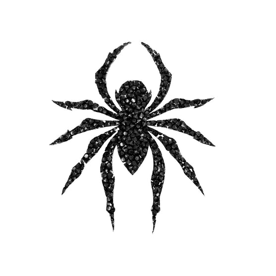 Decoración Araña Negra Cristales