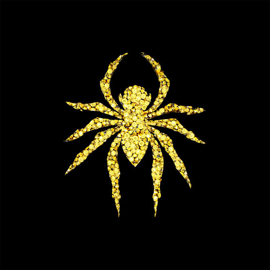 Decoración Araña Dorada Cristales