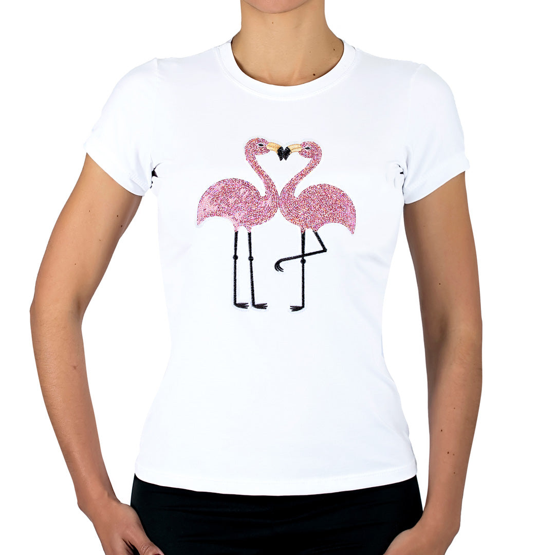 Polera Flamingos Lentejuelas BY DELUXE Chile