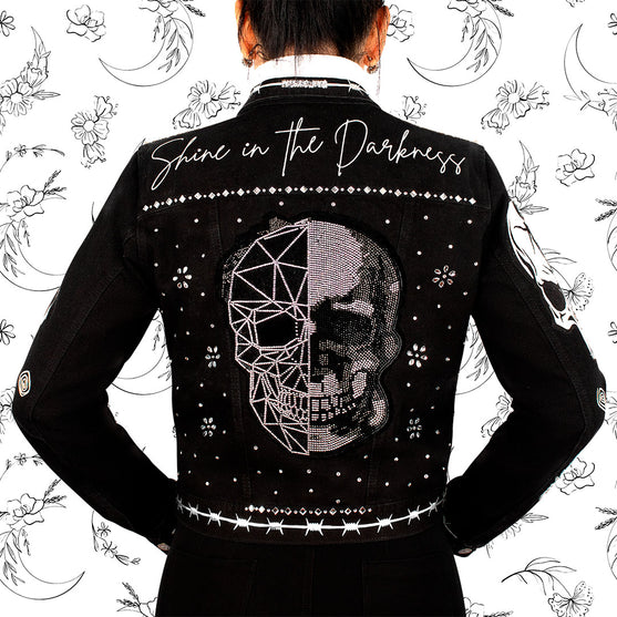 Aplique Calavera Cristal Strass BY DELUXE Chile