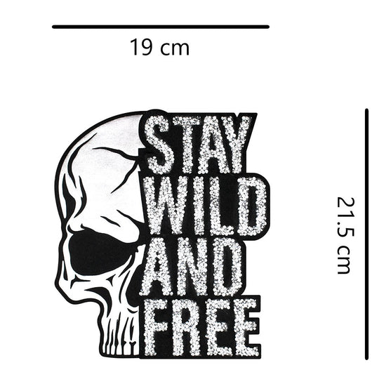 Parche Calavera SWAF Cristales BY DELUXE Chile