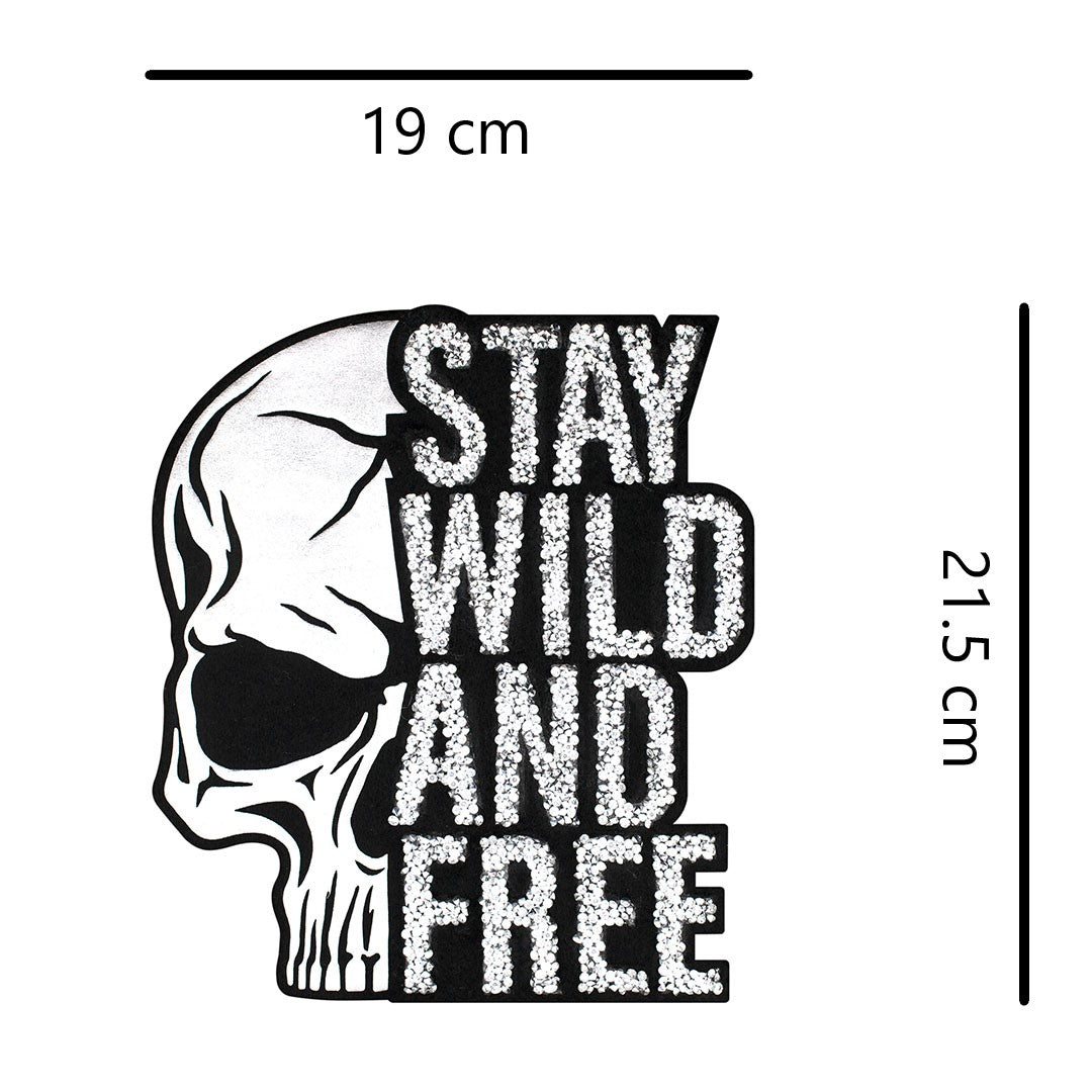 Parche Calavera SWAF Cristales BY DELUXE Chile