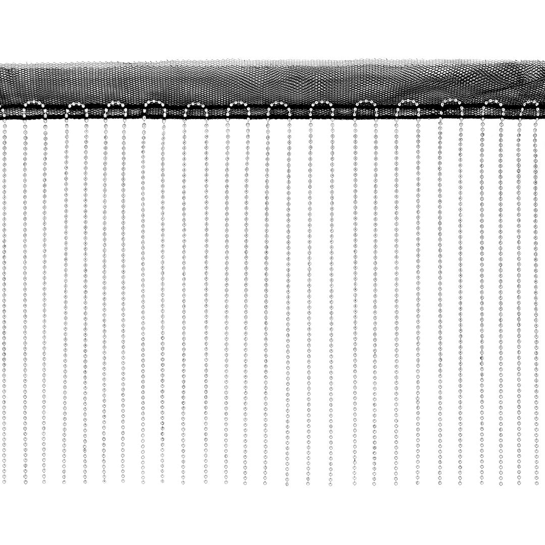 Rollo 10 x Cinta Negra 100 cm Cadenas 15 cm