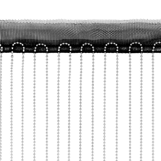 Rollo 10 x Cinta Negra 100 cm Cadenas 15 cm