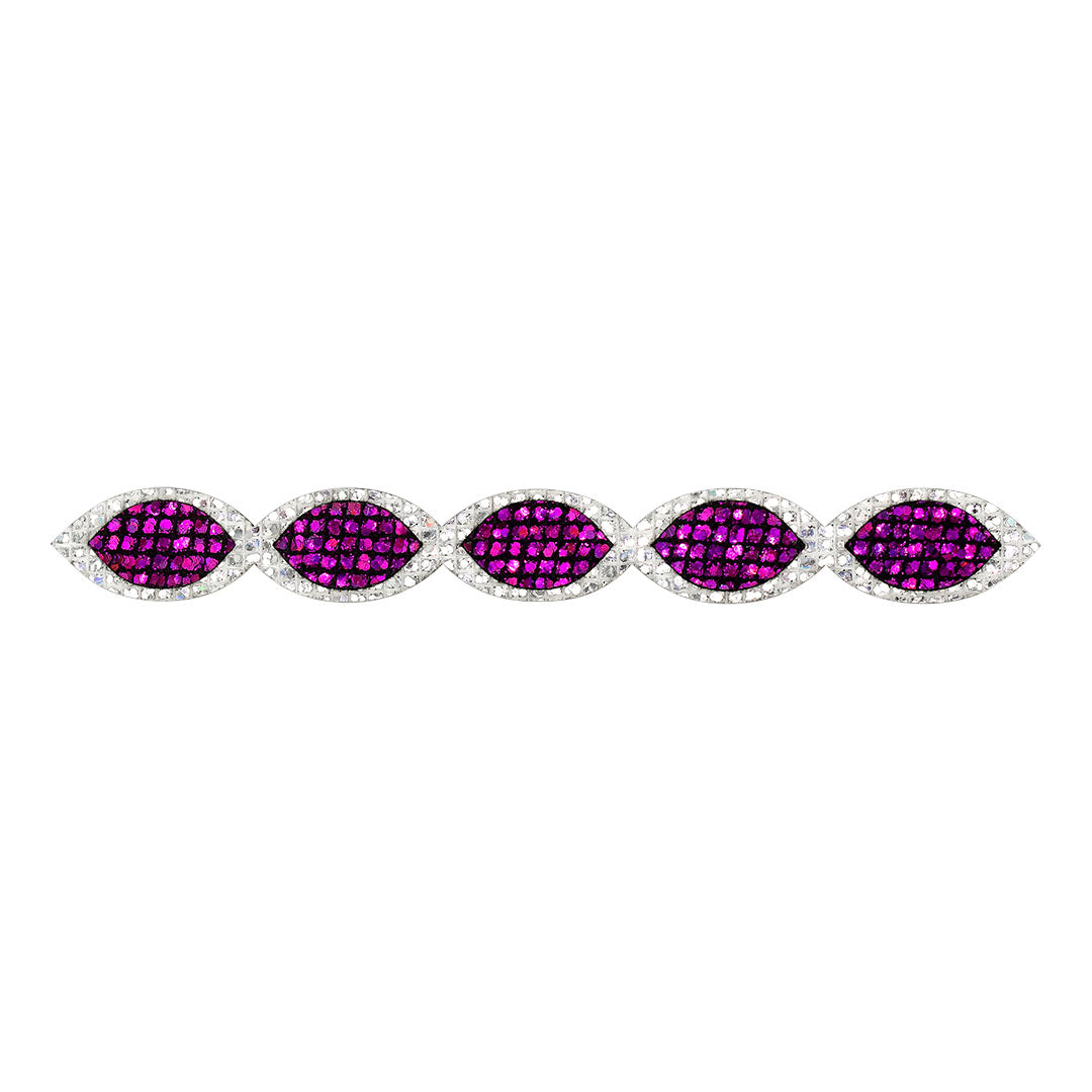 Cinta Cordel Plateada Púrpura Microlentejuelas BY DELUXE Chile