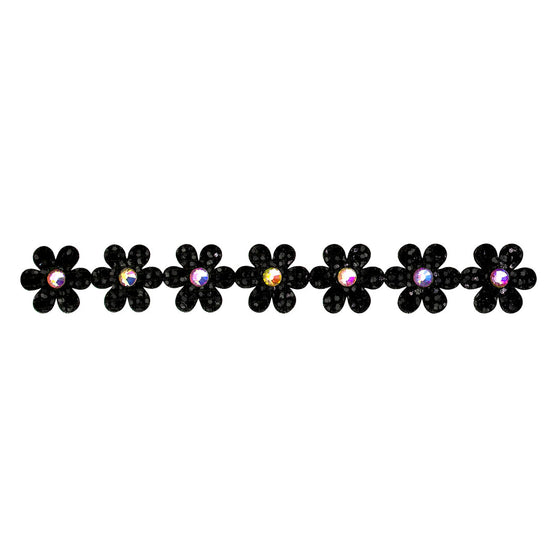 Cinta Flores Negras Strass Microlentejuelas BY DELUXE Chile