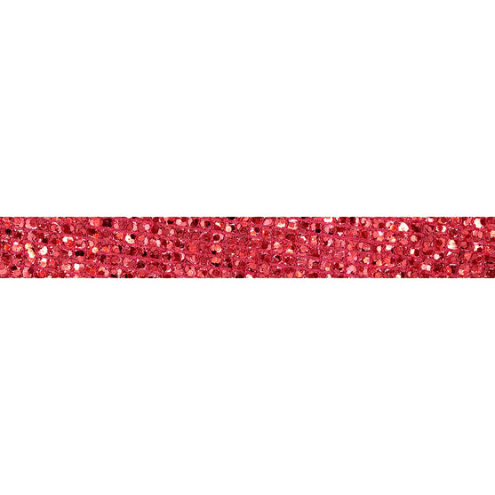 Decoración Cinta Roja Microlentejuelas
