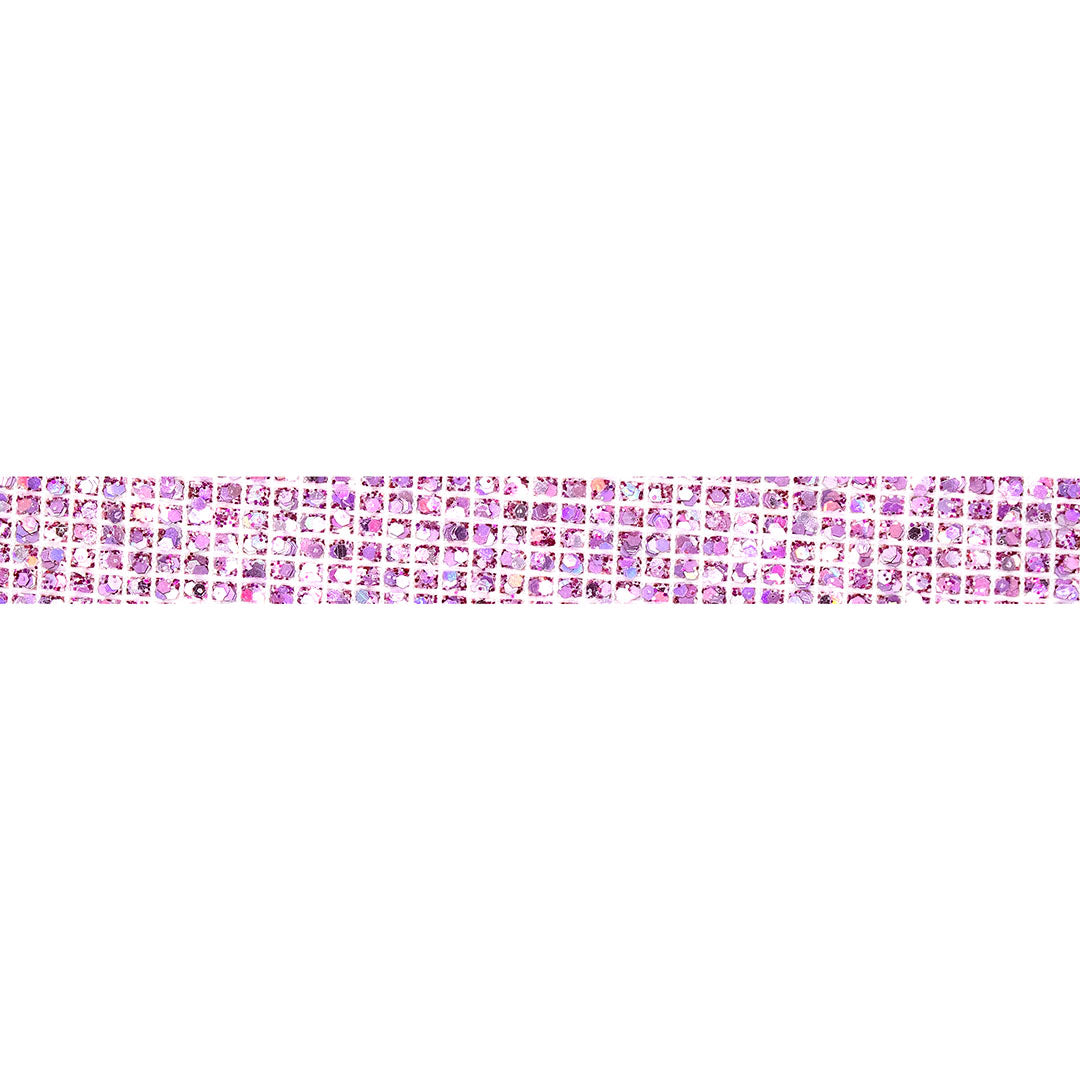 Decoración Cinta Rosada Microlentejuelas