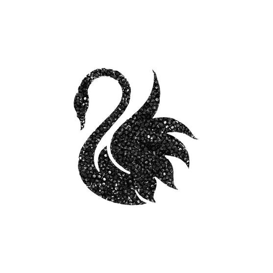 Decoración Cisne Negro Cristales