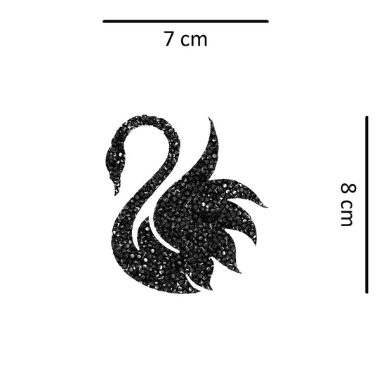 Decoración Cisne Negro Cristales