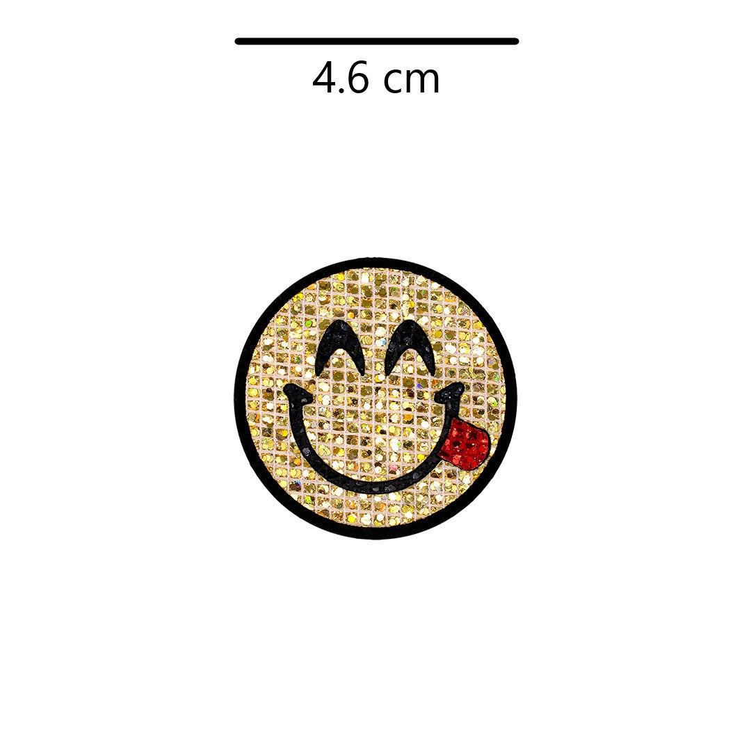 5 Unidades Parche Emoji Saboreando Microlentejuelas BY DELUXE Chile
