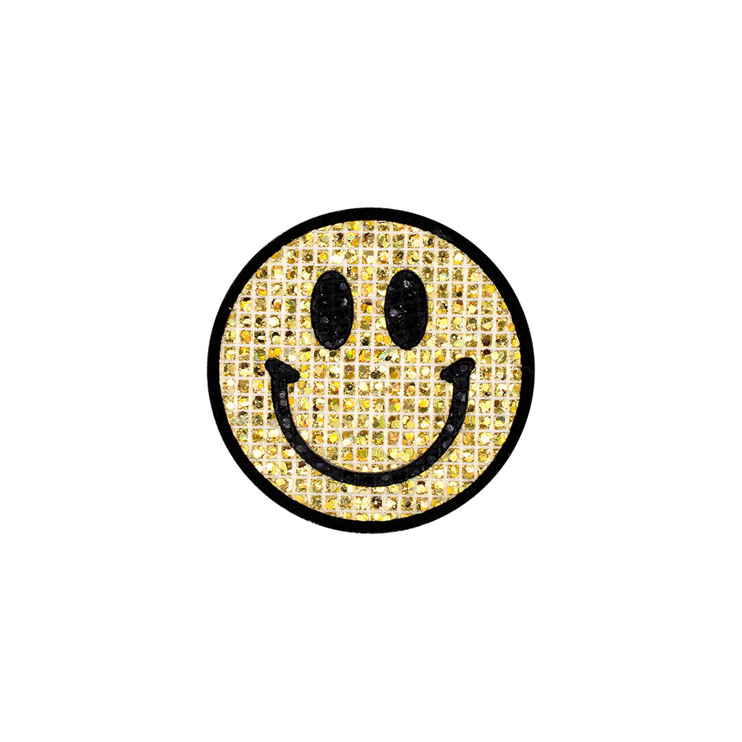 5 Unidades Parche Emoji Feliz Microlentejuelas BY DELUXE Chile