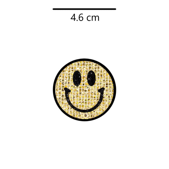 5 Unidades Parche Emoji Feliz Microlentejuelas BY DELUXE Chile