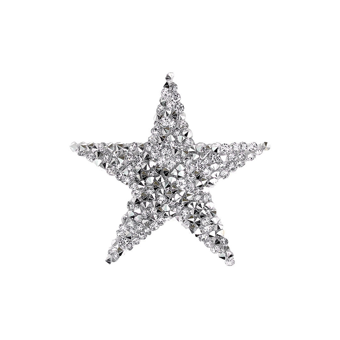 Decoración Estrella Plateada Pequeña Cristales BY DELUXE Chile