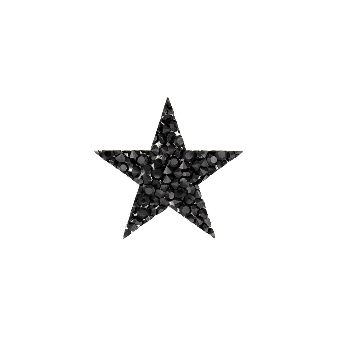 10 Unidades Estrella Sutil Negra Cristales BY DELUXE Chile