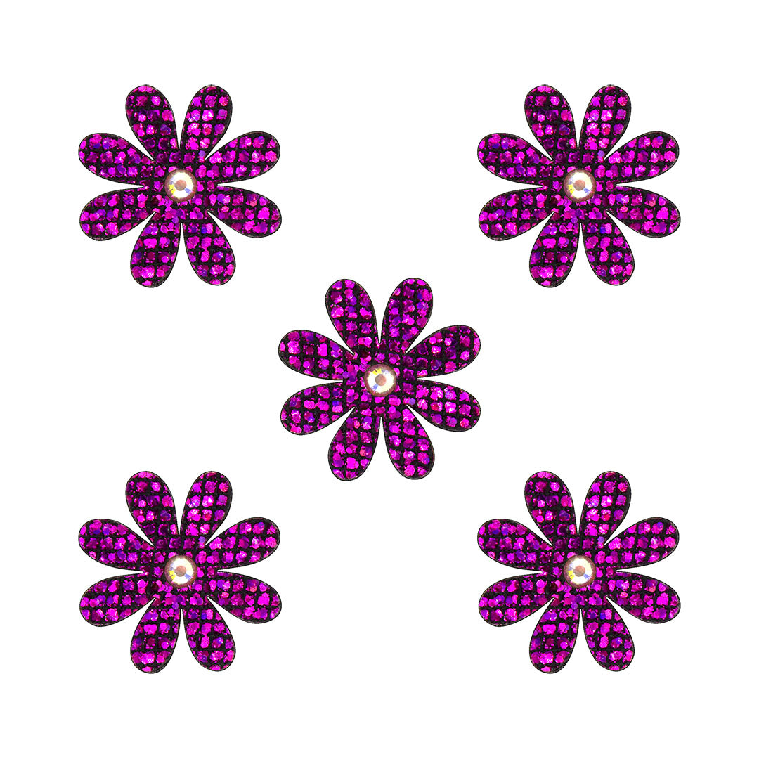10 Unidades Decoración Flor Púrpura Strass Tornasol Microlentejuelas BY DELUXE Chile