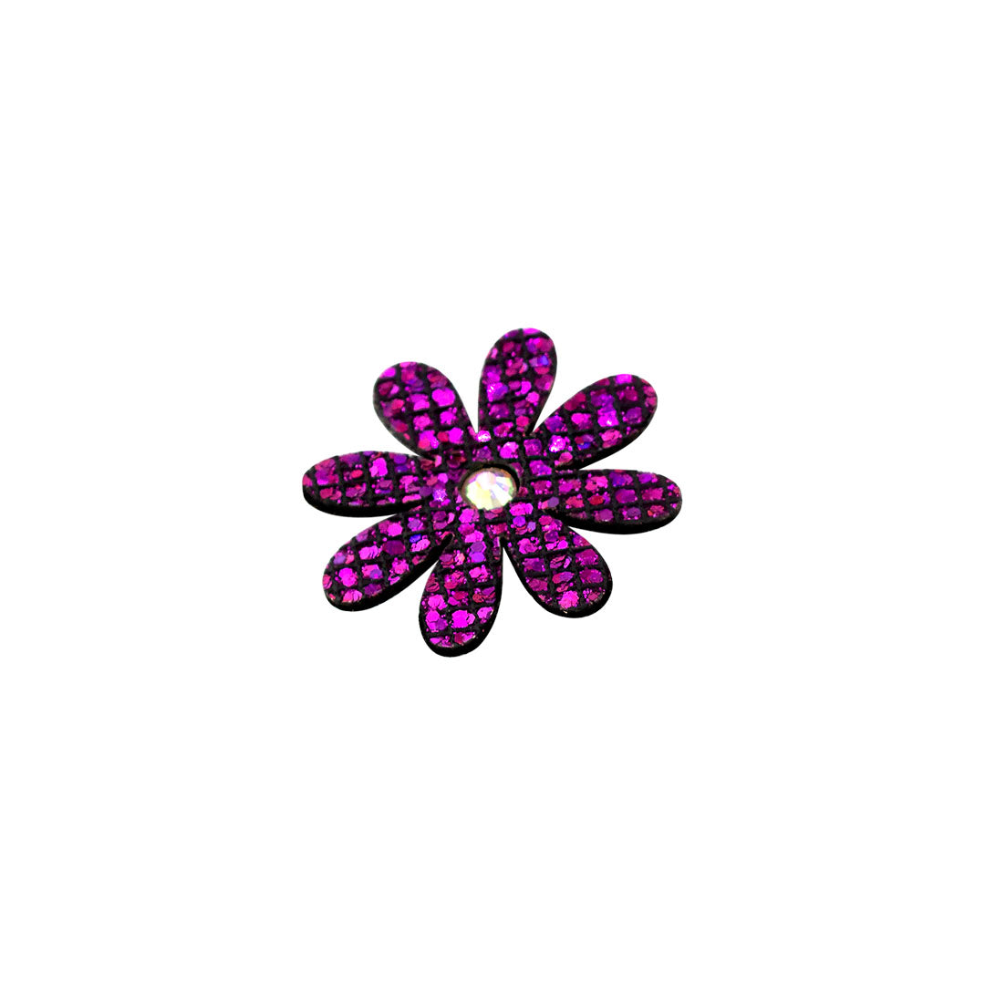 10 Unidades Decoración Flor Púrpura Strass Tornasol Microlentejuelas BY DELUXE Chile