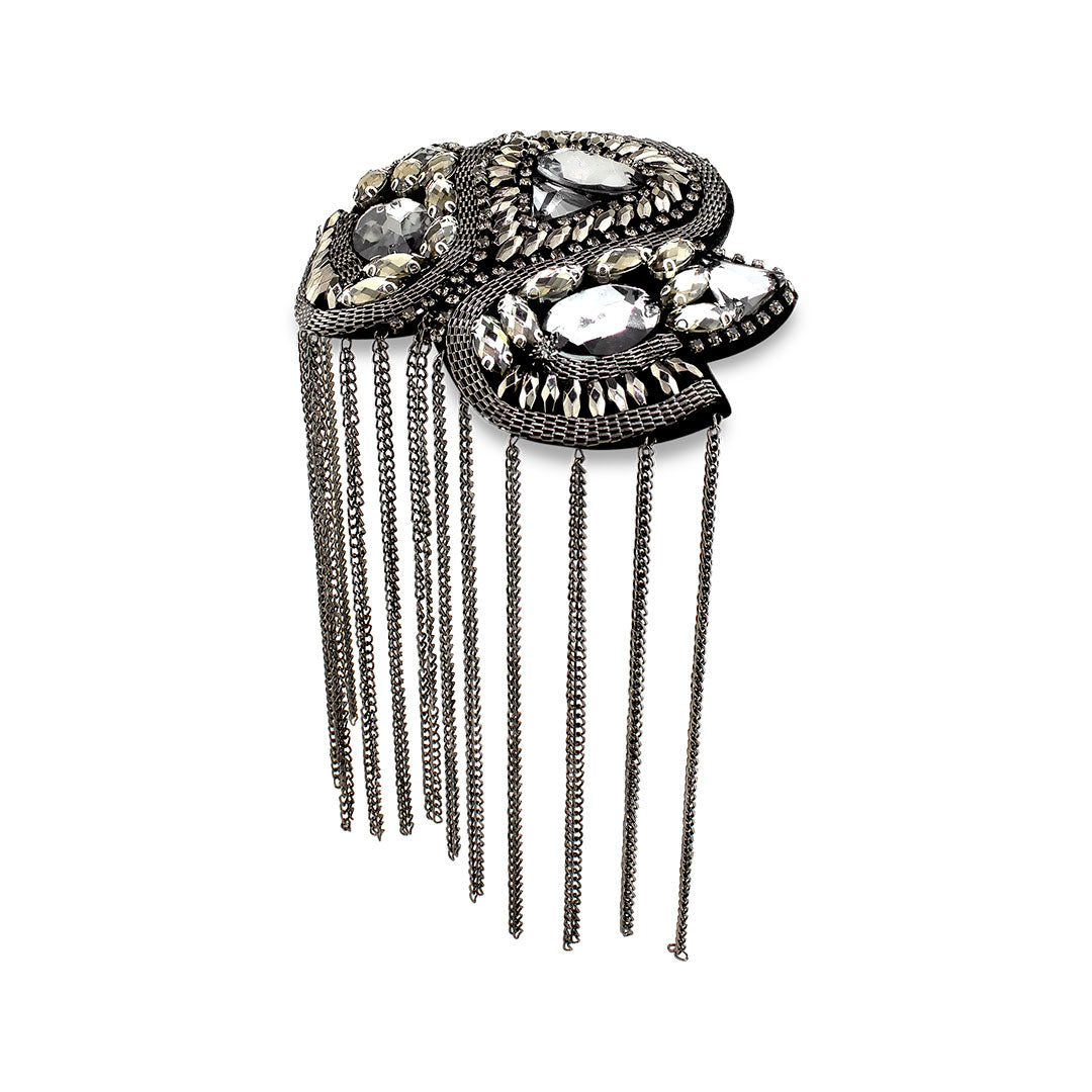 Charretera Piedras Brillantes Cadenas Chocolate BY DELUXE Chile