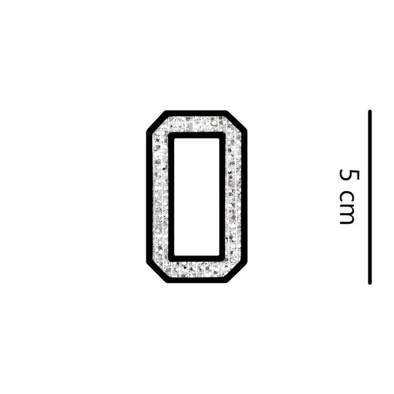 Parche Letra Abecedario Plateada Microlentejuelas BY DELUXE Chile