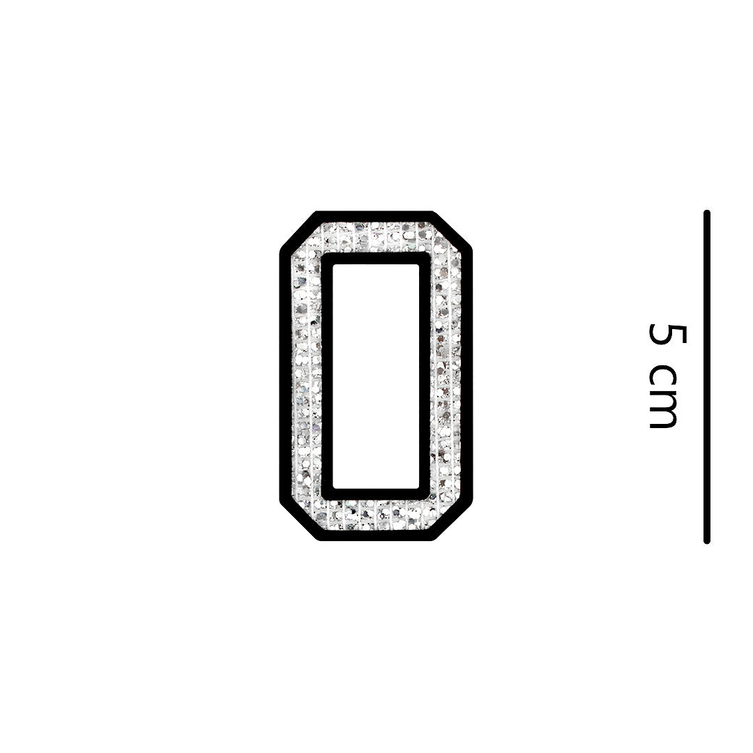 Parche Letra Abecedario Plateada Microlentejuelas BY DELUXE Chile