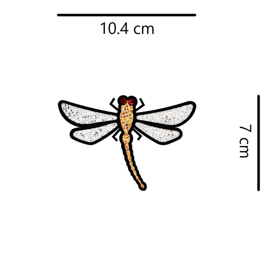 5 Unidades Parche Libélula Bronce Microlentejuelas BY DELUXE Chile