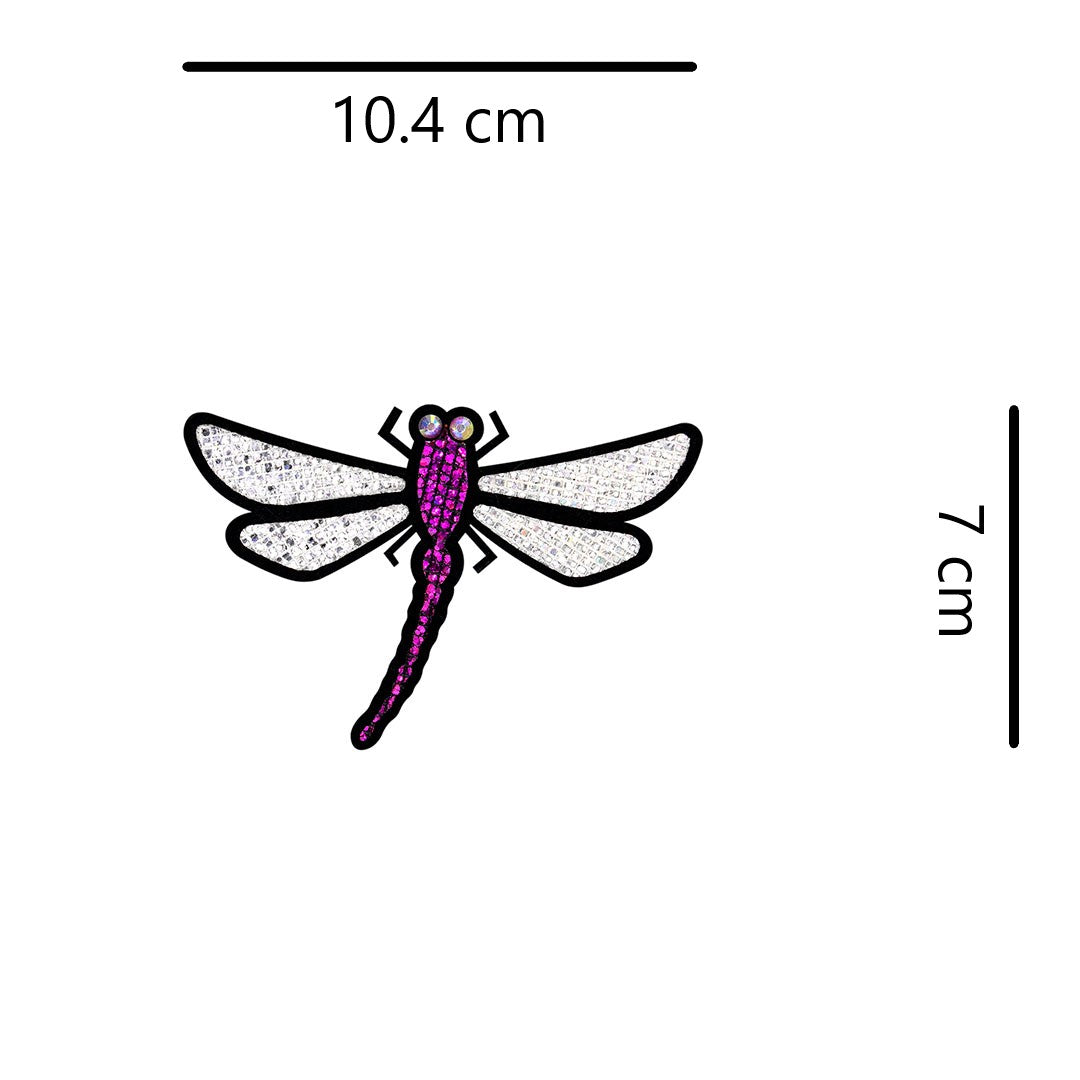 5 Unidades Parche Libélula Púrpura Microlentejuelas BY DELUXE Chile