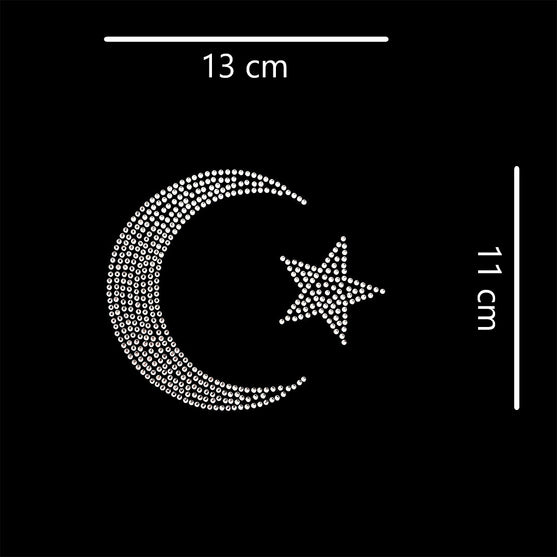 Aplique Luna Estrella Strass BY DELUXE Chile