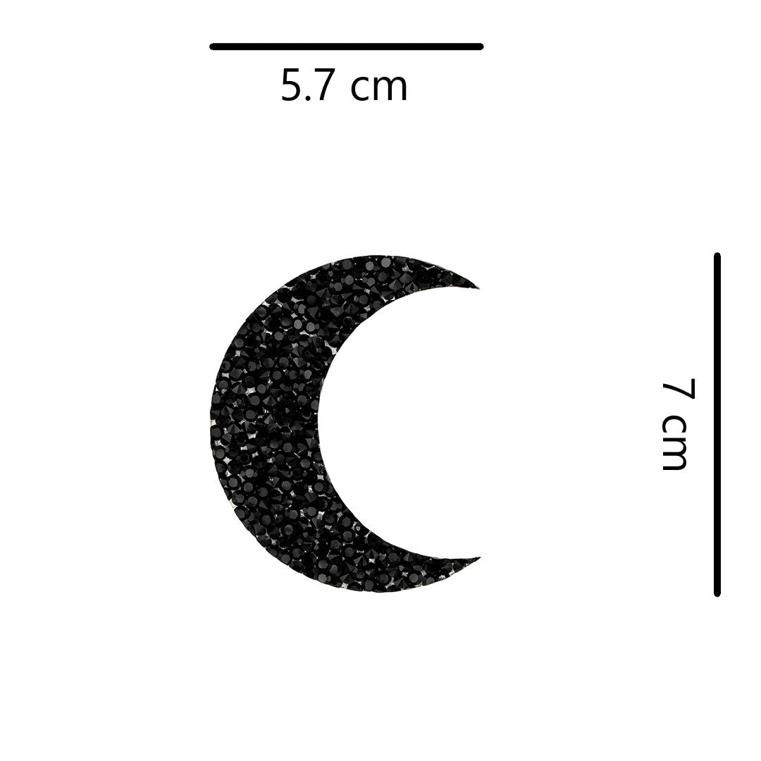 Decoración Luna Negra Mediana Cristales BY DELUXE Chile