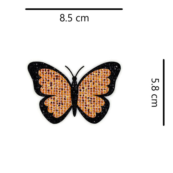5 Unidades Parche Mariposa Bronce Pequeña Microlentejuelas BY DELUXE Chile