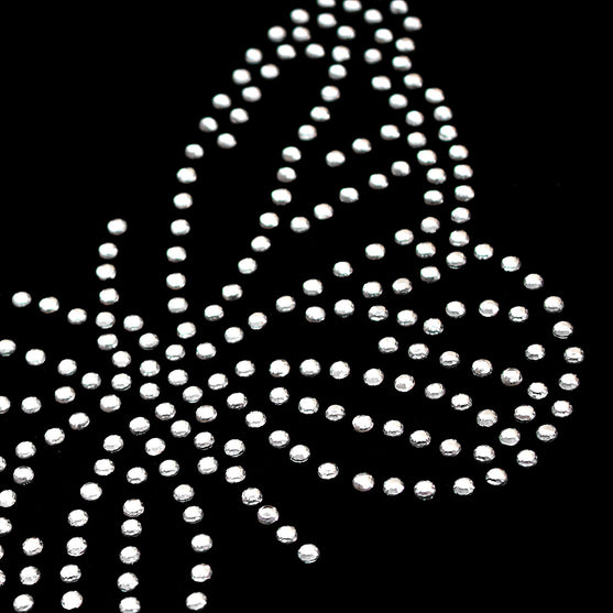Plantilla 8 Unidades Aplique Mariposa Pequeña Strass