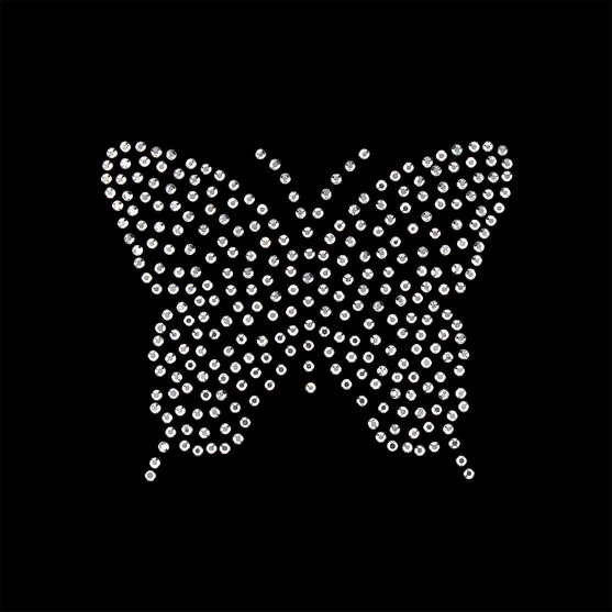 Plantilla 8 Unidades Aplique Mariposa Pequeña Strass II